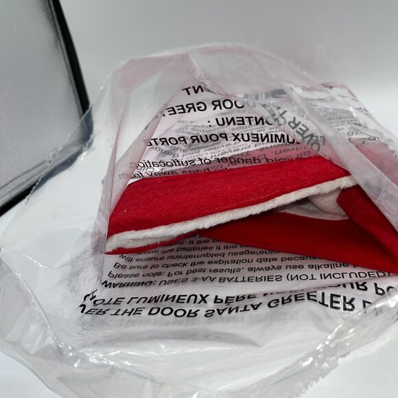 Plush Light Up Talking Santa, Over the Door Santa Greeter Motion Sensor New - Picture 8 of 9